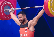 Briken Çalja vendos rekord të ri ballkanik në Durrës, spektakël i kuqezinjve në peshëngritje