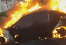 Digjet një automjet i parkuar në Prrenjas, vetëm dëme materiale