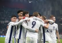 Shqipëria bie në “Air Albania”. Anglia fiton 2 me 0