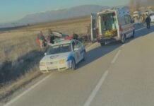 Aksident, plagoset çifti i të rinjve