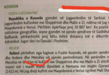 Skandali me tekstet e Gjeografisë në Maqedoninë e Veriut, Kosova të quhet “Metohi”