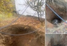 Belsh – Vijojnë fenomenet karstike, fundoset toka pranë një banese