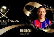 “Topi i Artë 2025”/ Xhesika Ndoj shpallet “Talentja e Vitit” për të dytin vit radhazi…