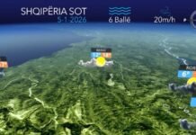 Shi në të gjithë territorin…parashikimi i motit për sot