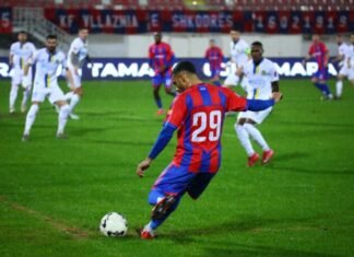 Vllaznia fiton në minutën e 90 me Elbasanin