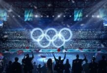 Zhvillohet ceremonia mbyllëse e Lojërat Olimpike Dimërore. Mes flamujve parakalon edhe ai i Shqipërisë