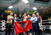 Kristian Prenga ‘shkatërron’ kundërshtarin në 2 minuta në Atlantic City – Fitorja e 20-të me Nokaut për kampionin shqiptar