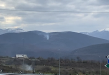 Përfshihet nga flakët masivi pyjor në Kukës, era favorizon përhapjen e flakëve