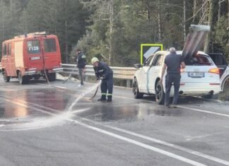 Aksident i frikshëm pranë Tunelit të Llogarasë, struktura metalike depërton brenda makinës