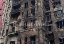 Dhjetëra apartamente të përfshira nga flakët/ Ja çfarë mbeti nga pallati që u dogj dje pranë QSUT-së