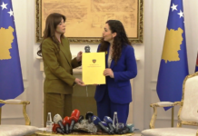 Dorëzoi sot mandatin e saj si Presidente e Kosovës/ Reagon Vjosa Osmani: Sfidat nuk vijnë nga jashtë