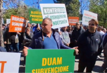 Heqja e subvencionit të naftës, blegtorët në protestë përpara Ministrisë së Bujqësisë