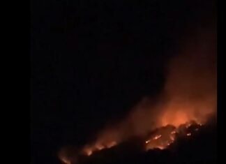 Zjarr pranë fshatit Ermenj në Gramsh, banorët kërkojnë ndihmë