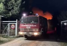 Vijon zjarri në Landfillin e Bushatit, tymi mbulon të gjithë zonën