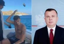 Kozaku hedh kanoçen në det në Greqi, Taulant Balla: Gjoba për këtë tipin është 2 milion lekë