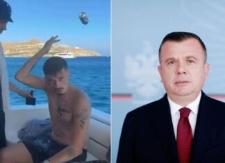 Kozaku hedh kanoçen në det në Greqi, Taulant Balla: Gjoba për këtë tipin është 2 milion lekë