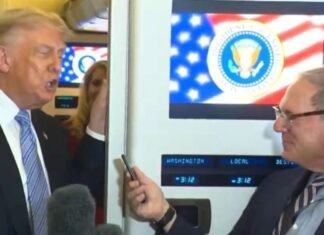 E pyeti për Iranin, Trump sulmon gazetarin në Air Force One: Je i rremë, ajo që po shkruan është tradhti