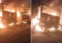 Shkrumbohen katër betoniere në Dukat, dyshohet për zjarrvënie të qëllimshme. Policia nis hetimet