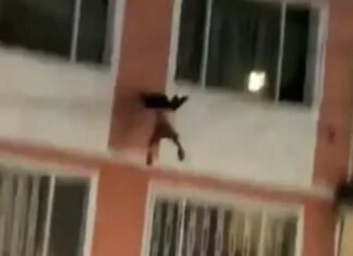 VIDEO/ Momente ankthi! 2-vjeçari bie nga ballkoni i katit të katërt, shpëtohet nga banorët