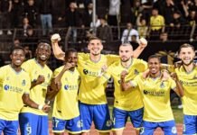 AF Elbasani drejt finales/ Tifozët verdheblu “pushtojnë” Air Albania në mbështetje të skuadrës