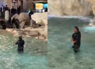 Turisti thyen rregullat në Romë, hidhet në Shatërvanin e Trevit! Gjobitet dhe i ndalohet hyrja në qytet