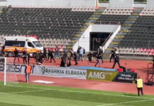 Përplasje mes tifozerive në sfidën AF Elbasani – Tirana