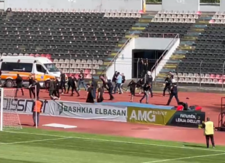 Përplasje mes tifozerive në sfidën AF Elbasani – Tirana