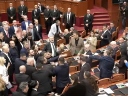Plas sherri në Kuvend, Noka shtyn dhe i prish mikrofonin Ballës!